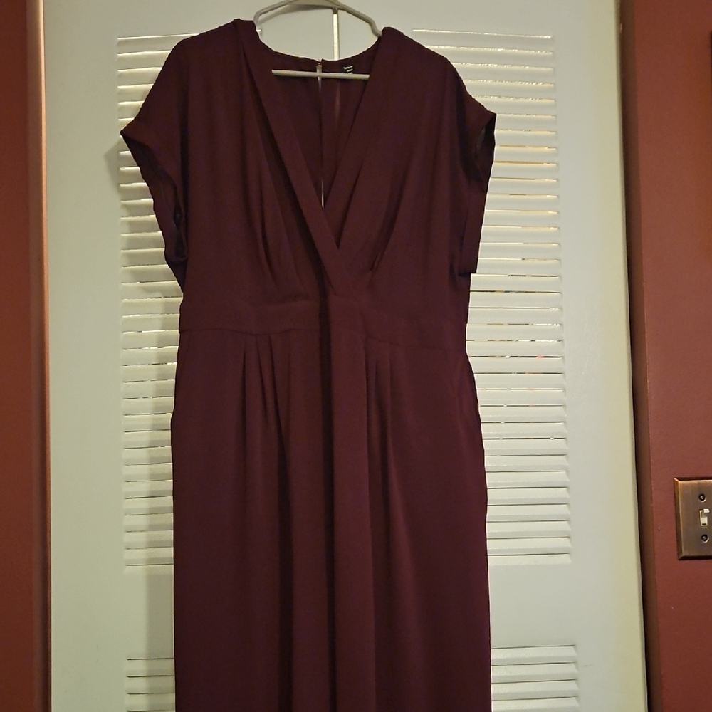 SHEIN Burgundy Jumpsuit